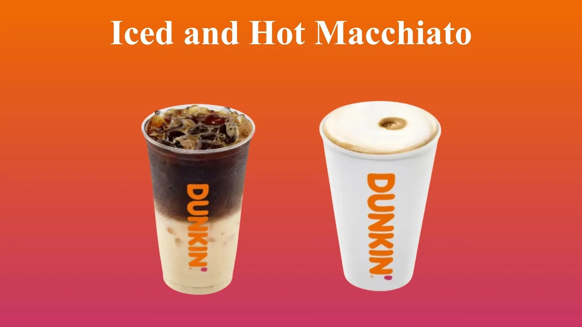 Dunkin Donuts Macchiato | The Power Of Espresso In Every Sip 1 Iced and Hot Macchiato Menu