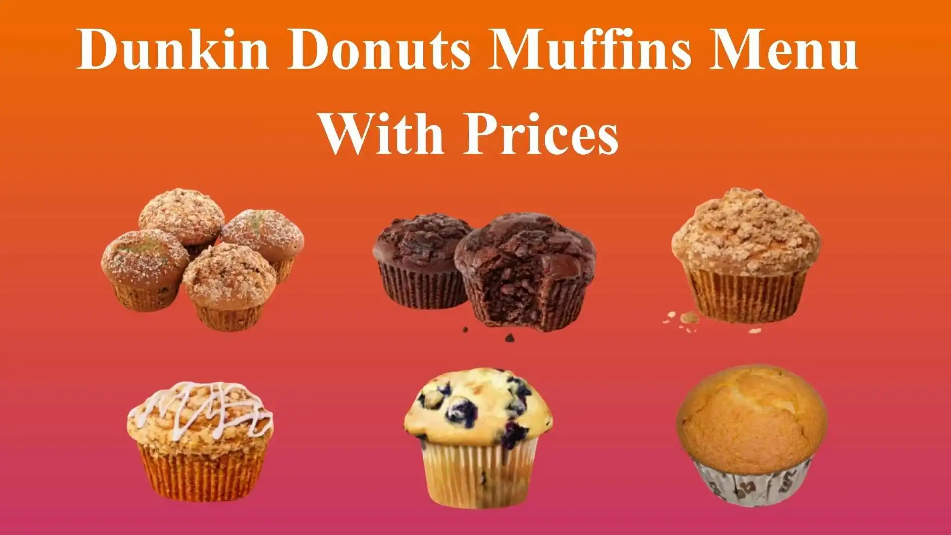 Dunkin Donuts Muffins Menu 2026 | Delicious Muffin Collection 1 Dunkin Donuts Muffins Menu with prices